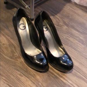 Guess Black Patent Leather Heels
